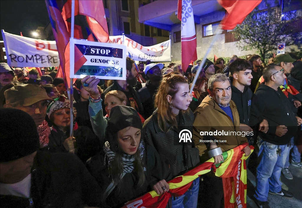 В Риме полиция применила дубинки и водометы против участников акции в поддержку Палестины