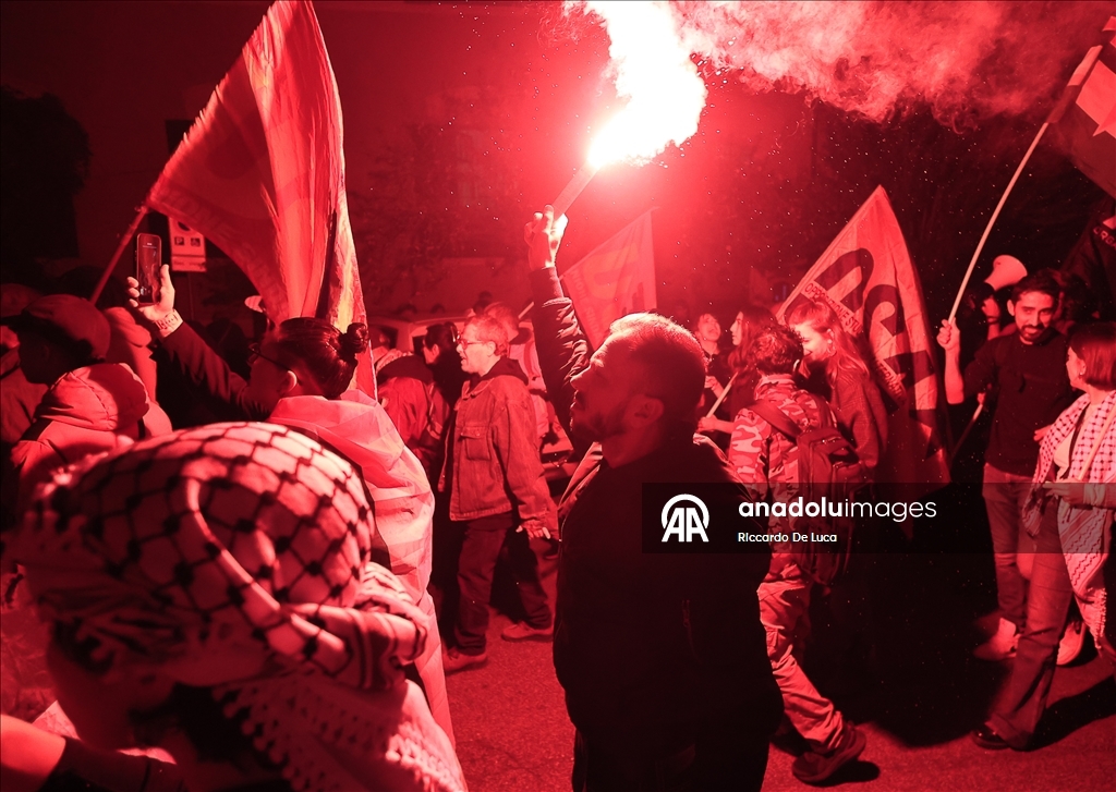 В Риме полиция применила дубинки и водометы против участников акции в поддержку Палестины
