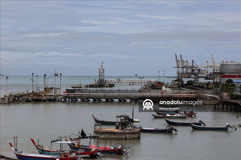 Malezya-ABD gümrük anlaşması öncesi Penang Limanı görüntülendi