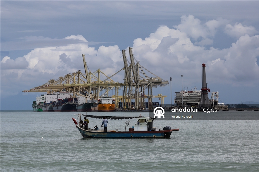 Malezya-ABD gümrük anlaşması öncesi Penang Limanı görüntülendi