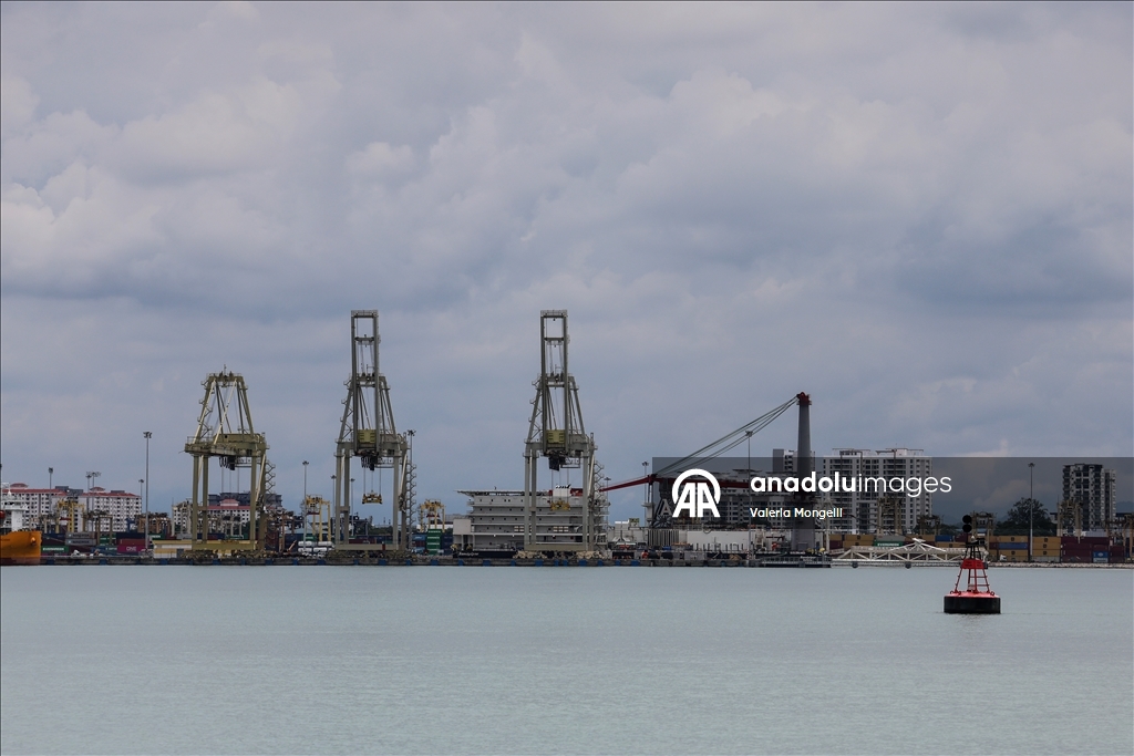 Malezya-ABD gümrük anlaşması öncesi Penang Limanı görüntülendi