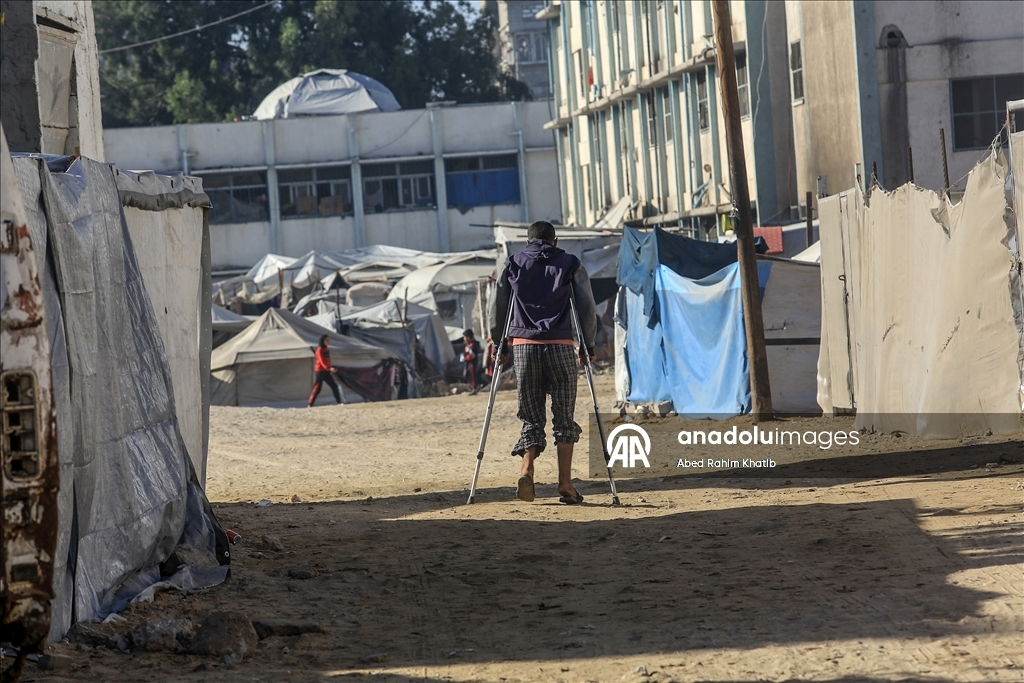 Han Yunus’ta yaralı Filistinliler tedavi için yardım bekliyor