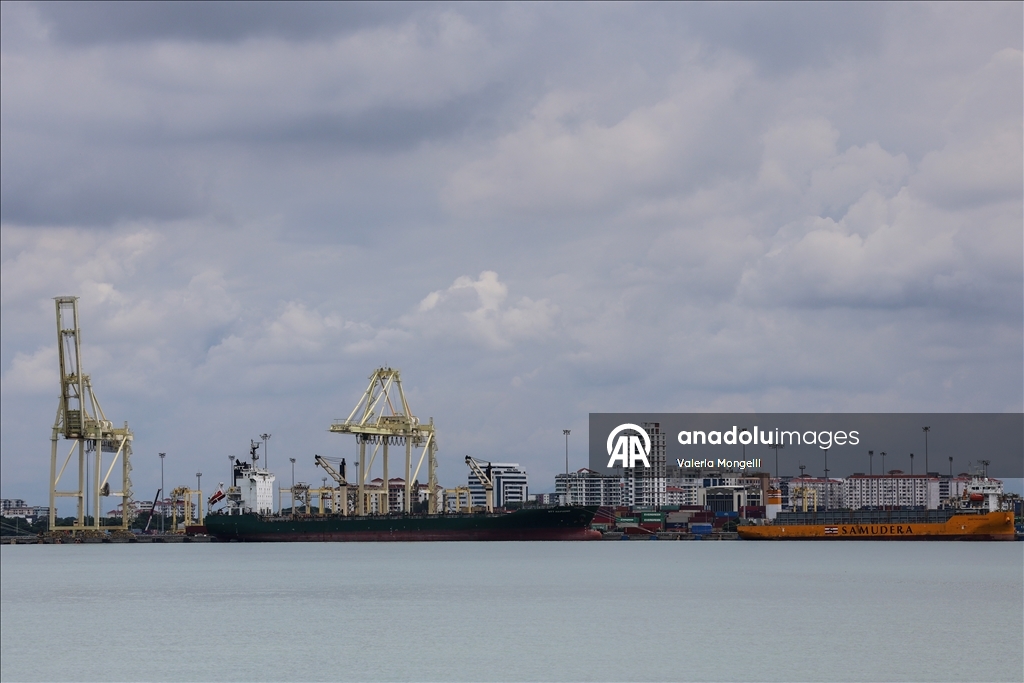 Malezya-ABD gümrük anlaşması öncesi Penang Limanı görüntülendi