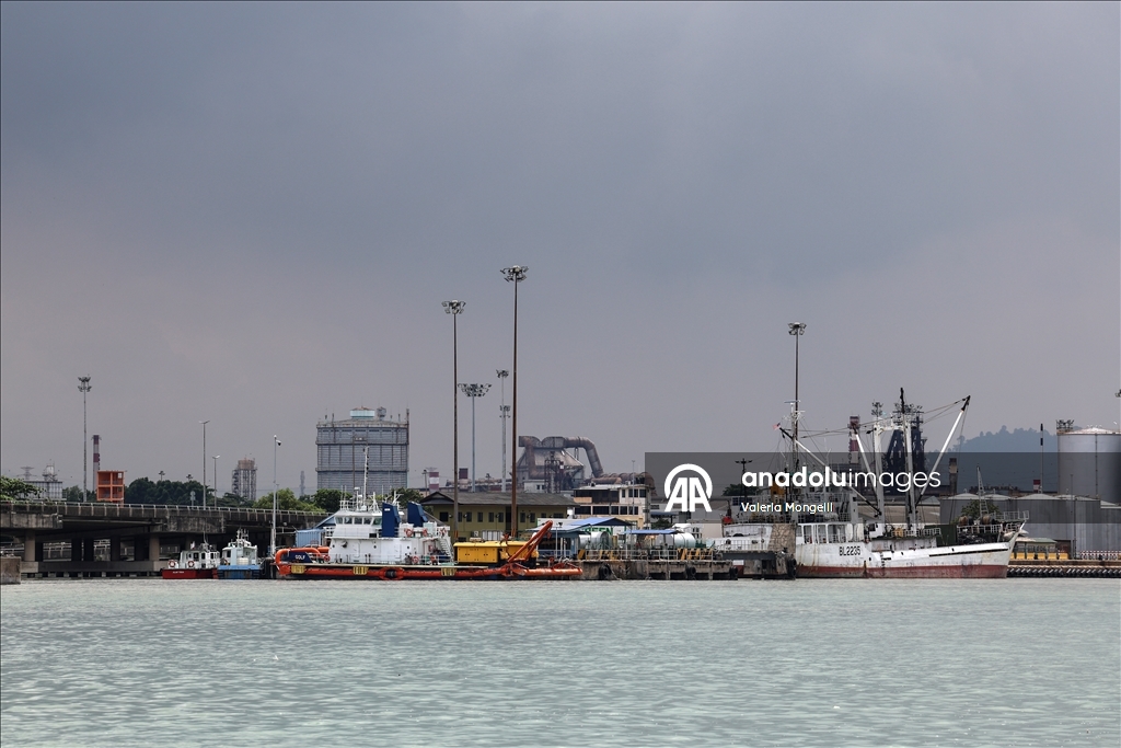 Malezya-ABD gümrük anlaşması öncesi Penang Limanı görüntülendi