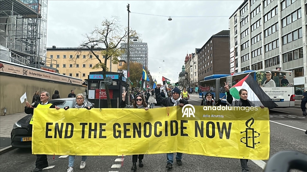 В Стокгольме прошёл протест против планов Израиля аннексировать Западный берег