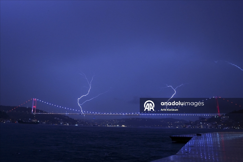 İstanbul'un bazı bölgelerinde sağanak etkili oluyor
