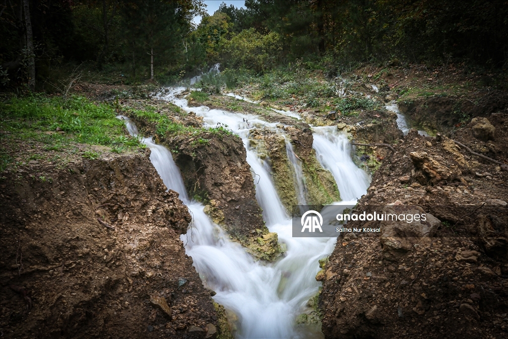 Depremle yeniden akmaya başlayan pınar, bahçeleri yeşertecek