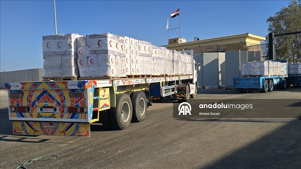 Гуманитарные грузы продолжают поступать в Газу