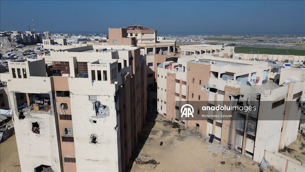 Бывшая тюрьма в Хан-Юнусе стала убежищем для палестинцев