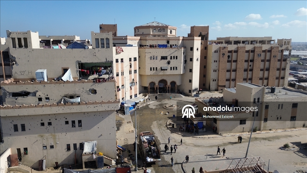 Бывшая тюрьма в Хан-Юнусе стала убежищем для палестинцев