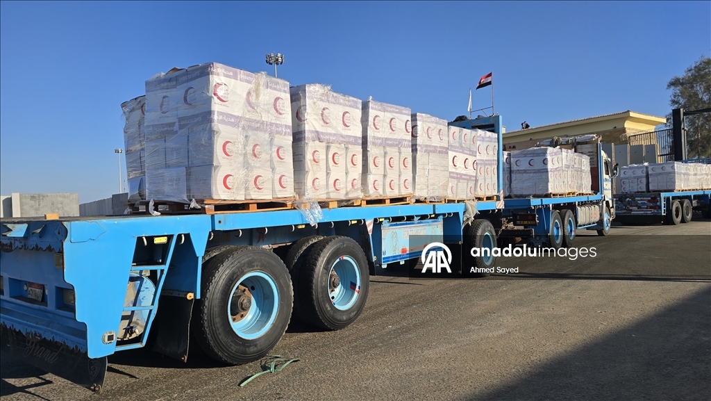 Гуманитарные грузы продолжают поступать в Газу