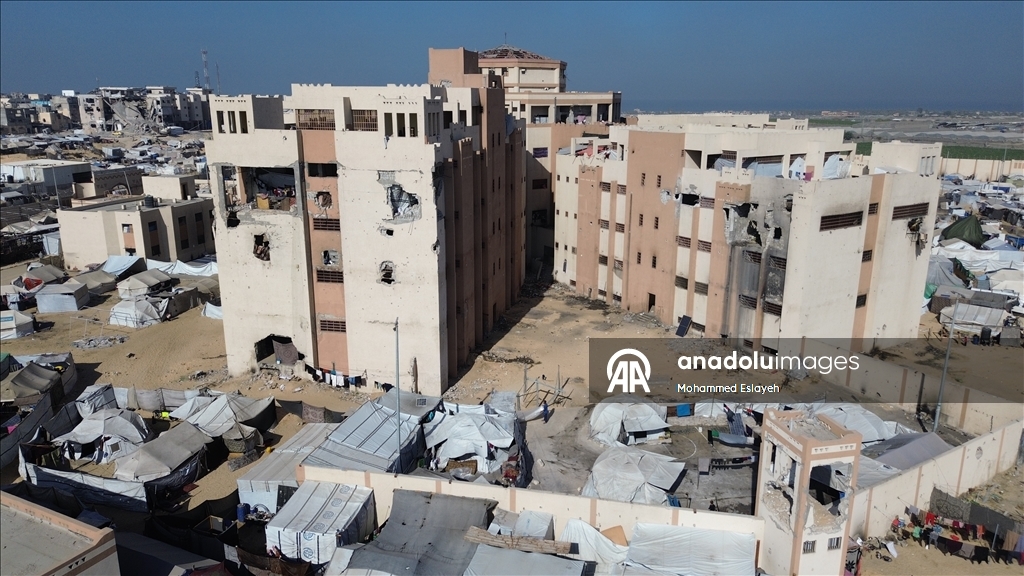 Бывшая тюрьма в Хан-Юнусе стала убежищем для палестинцев