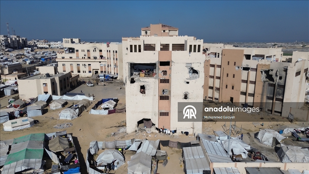 Бывшая тюрьма в Хан-Юнусе стала убежищем для палестинцев