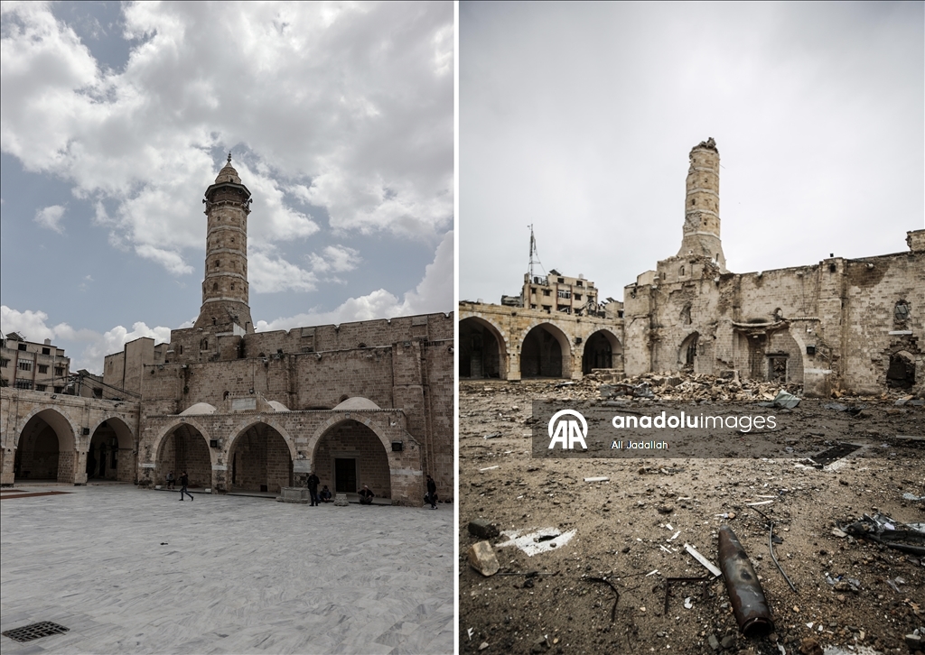 Gazze kentinde 7 Ekim öncesi ve sonrası kareler yıkımı göz önüne serdi