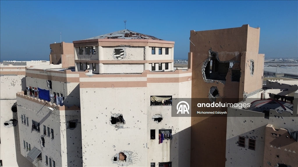 Бывшая тюрьма в Хан-Юнусе стала убежищем для палестинцев