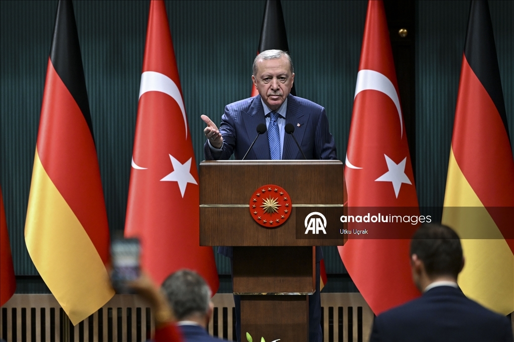 Cumhurbaşkanı Erdoğan ve Almanya Başbakanı Merz, ortak basın toplantısı düzenledi