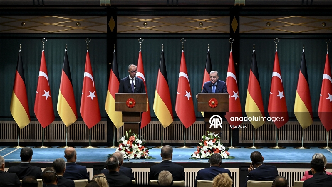 Cumhurbaşkanı Erdoğan ve Almanya Başbakanı Merz, ortak basın toplantısı düzenledi