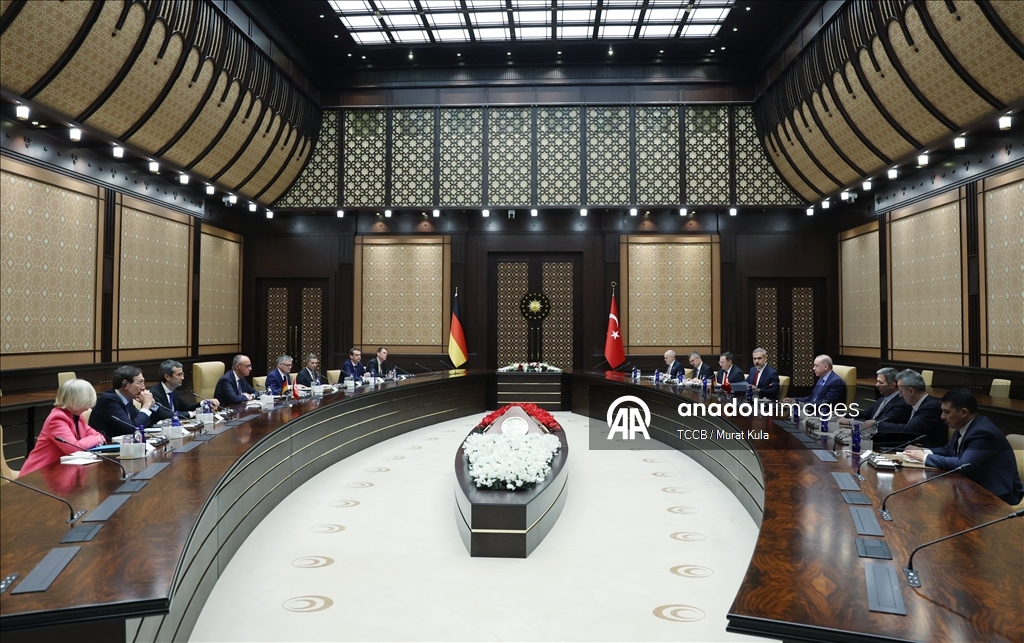 Cumhurbaşkanı Erdoğan ile Almanya Başbakanı Merz, heyetler arası görüşmeye başkanlık yaptı