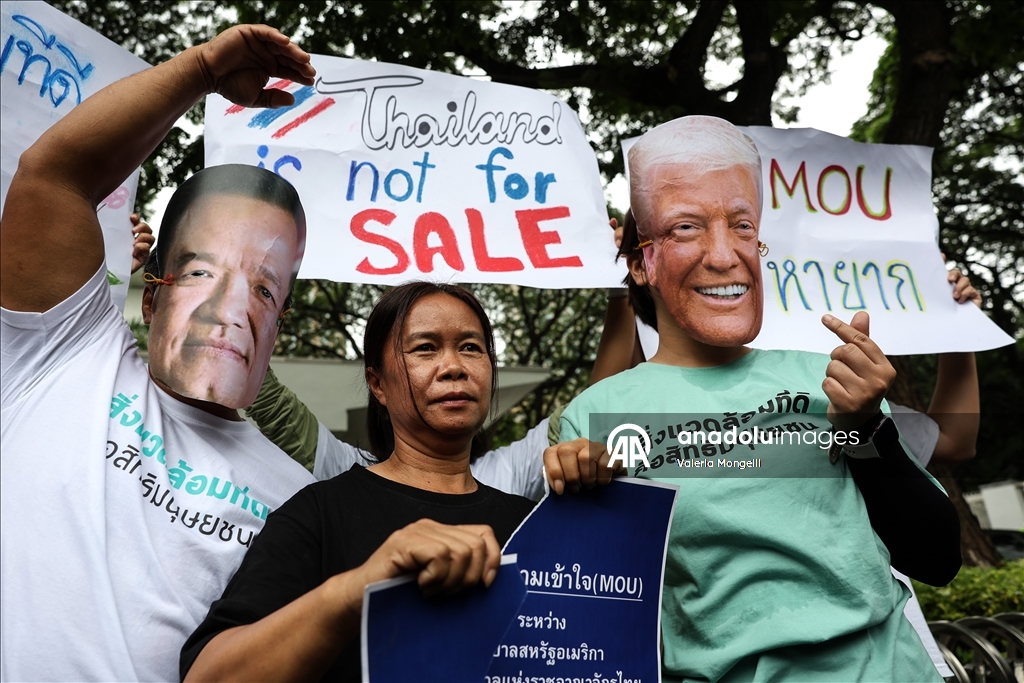 Protest against Agreement on Rare Earth Minerals between Thailand and the U.S.