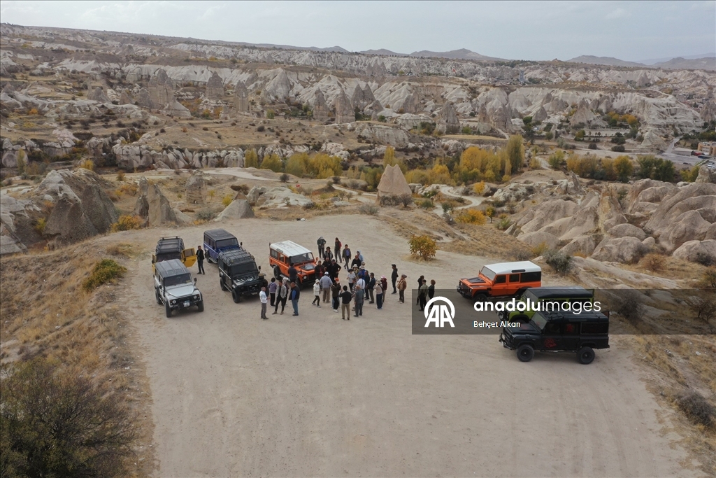 Sonbahar manzaraları Kapadokya'ya renk kattı
