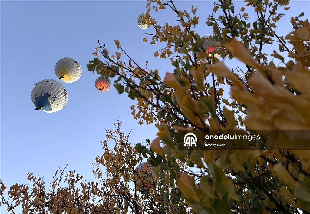 Sonbahar manzaraları Kapadokya'ya renk kattı