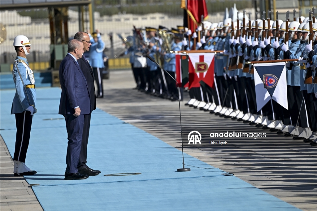 Cumhurbaşkanı Erdoğan, Almanya Başbakanı Merz'i resmi törenle karşıladı