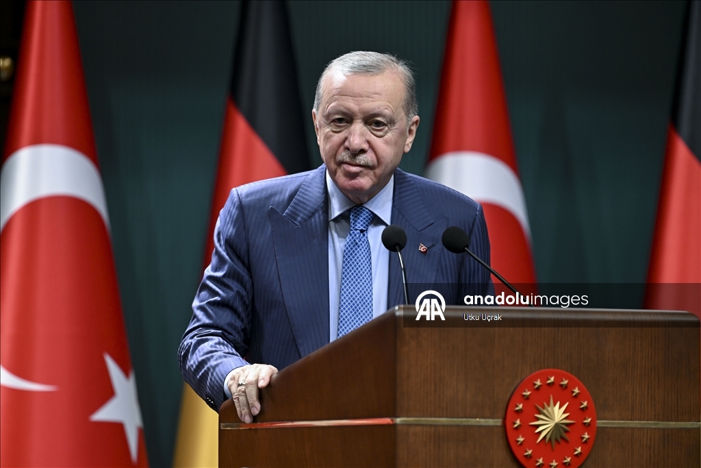 Cumhurbaşkanı Erdoğan ve Almanya Başbakanı Merz, ortak basın toplantısı düzenledi