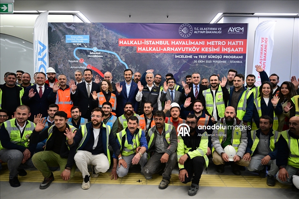 Halkalı-İstanbul Havalimanı Metro Hattı'nın 2026'nın ilk çeyreğinde açılması planlanıyor