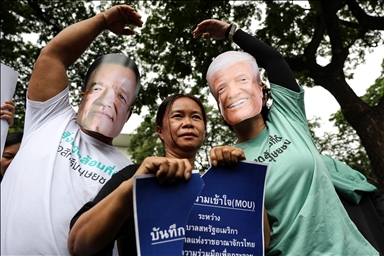 Protest against Agreement on Rare Earth Minerals between Thailand and the U.S.