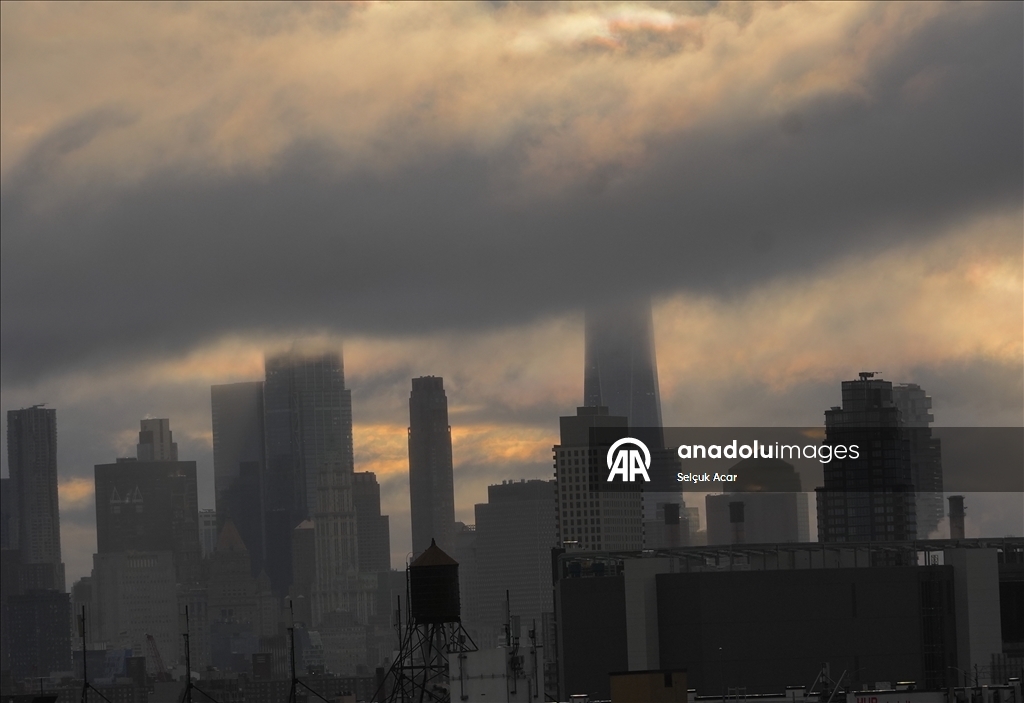 Rainy day in New York City 