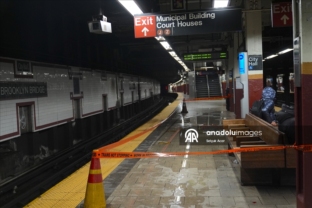 Rainy day in New York City 