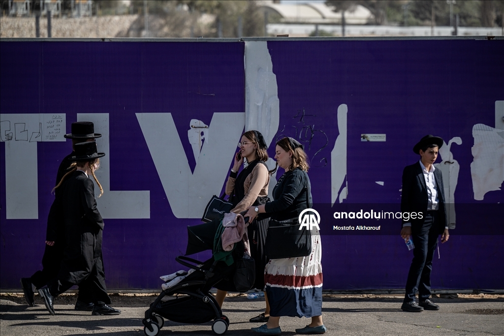 Десятки тысяч ультраортодоксов протестуют против призыва в Иерусалиме