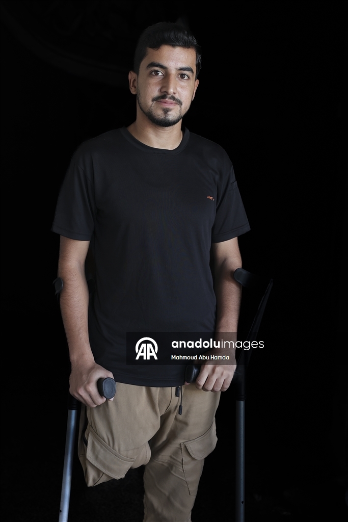 Палестинец Махмуд Саллуут, ставший инвалидом после израильских атак, борется за жизнь