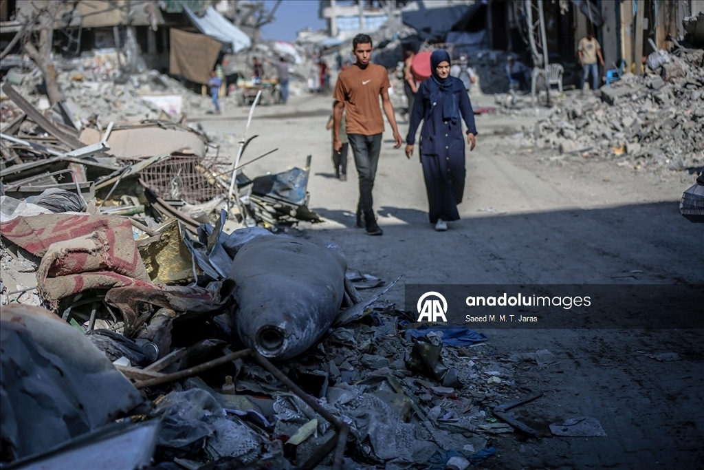 В Газе неразорвавшиеся боеприпасы представляют угрозу 8