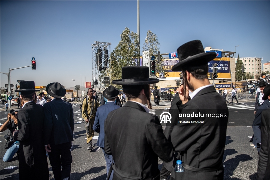Десятки тысяч ультраортодоксов протестуют против призыва в Иерусалиме