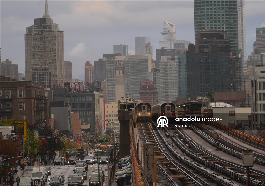 Rainy day in New York City 