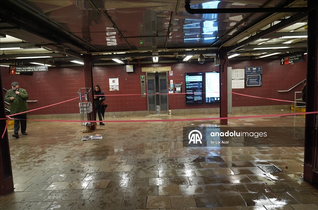 Rainy day in New York City 