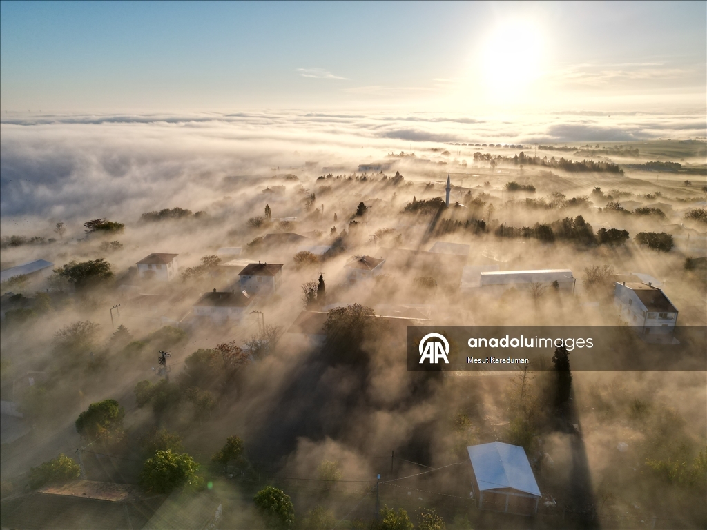 Tekirdağ'da sis etkili oldu