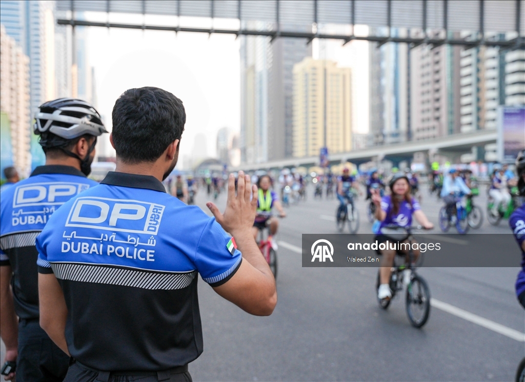 Тысячи любителей велоспорта собрались на мероприятии «Dubai Ride 2025» в Дубае