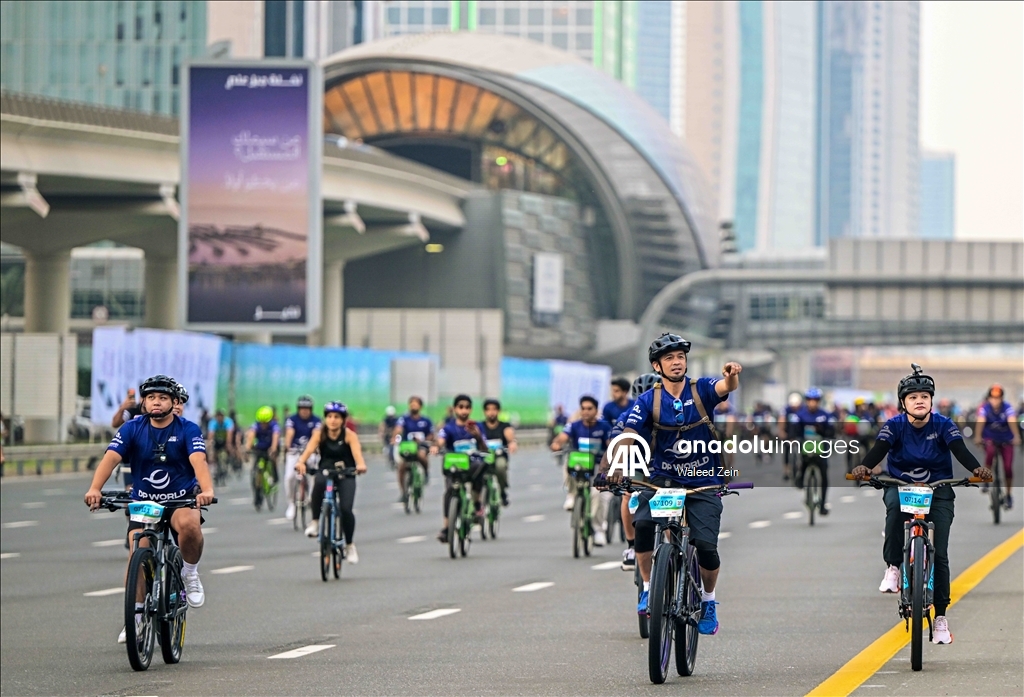 Тысячи любителей велоспорта собрались на мероприятии «Dubai Ride 2025» в Дубае