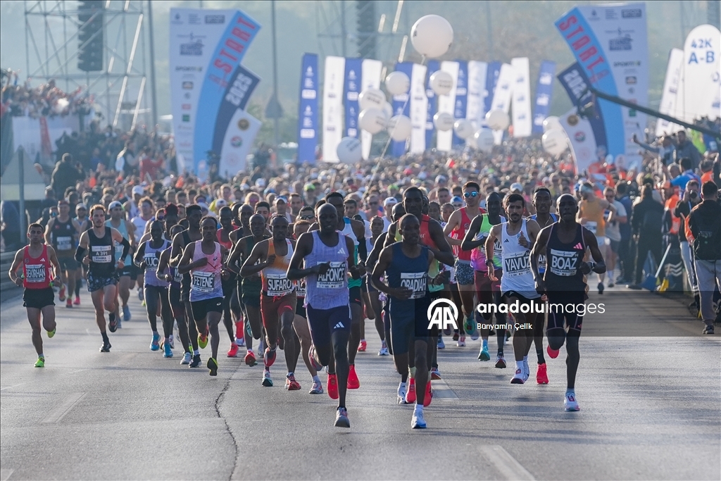 انطلاق ماراثون إسطنبول العابر للقارات بنسخته الـ 47