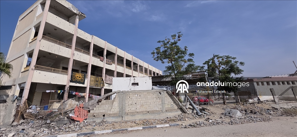Gazze’deki eğitim kurumlarında yıkımın boyutu yerinden görüntülendi