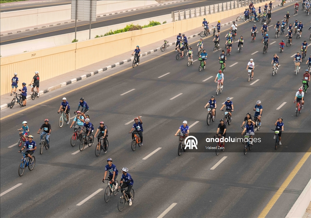 Тысячи любителей велоспорта собрались на мероприятии «Dubai Ride 2025» в Дубае