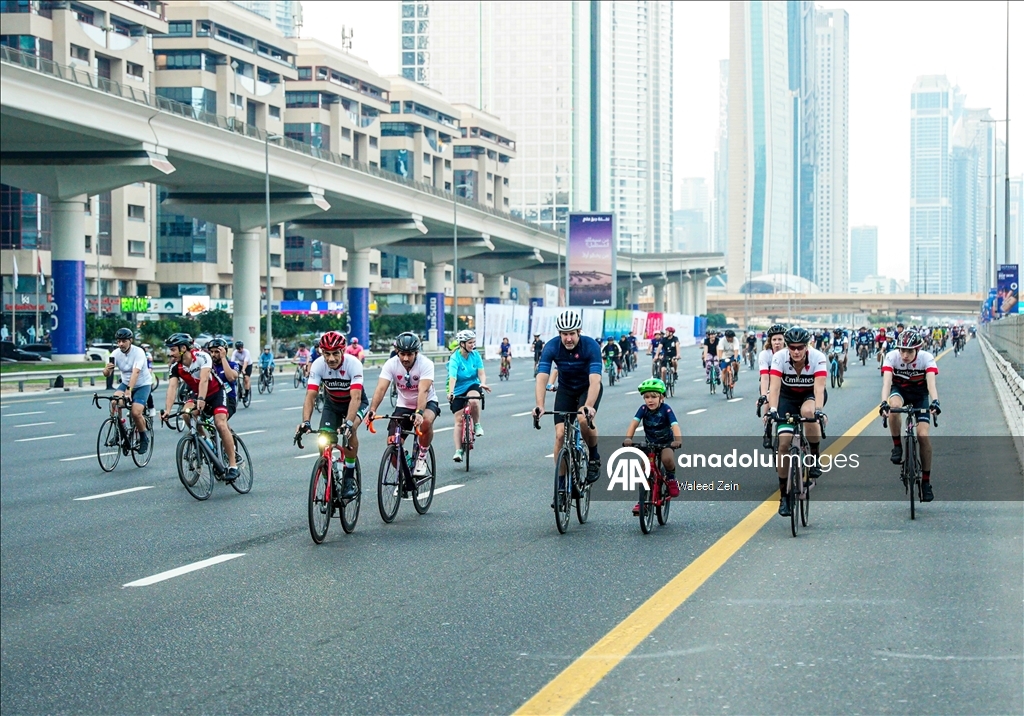 Тысячи любителей велоспорта собрались на мероприятии «Dubai Ride 2025» в Дубае