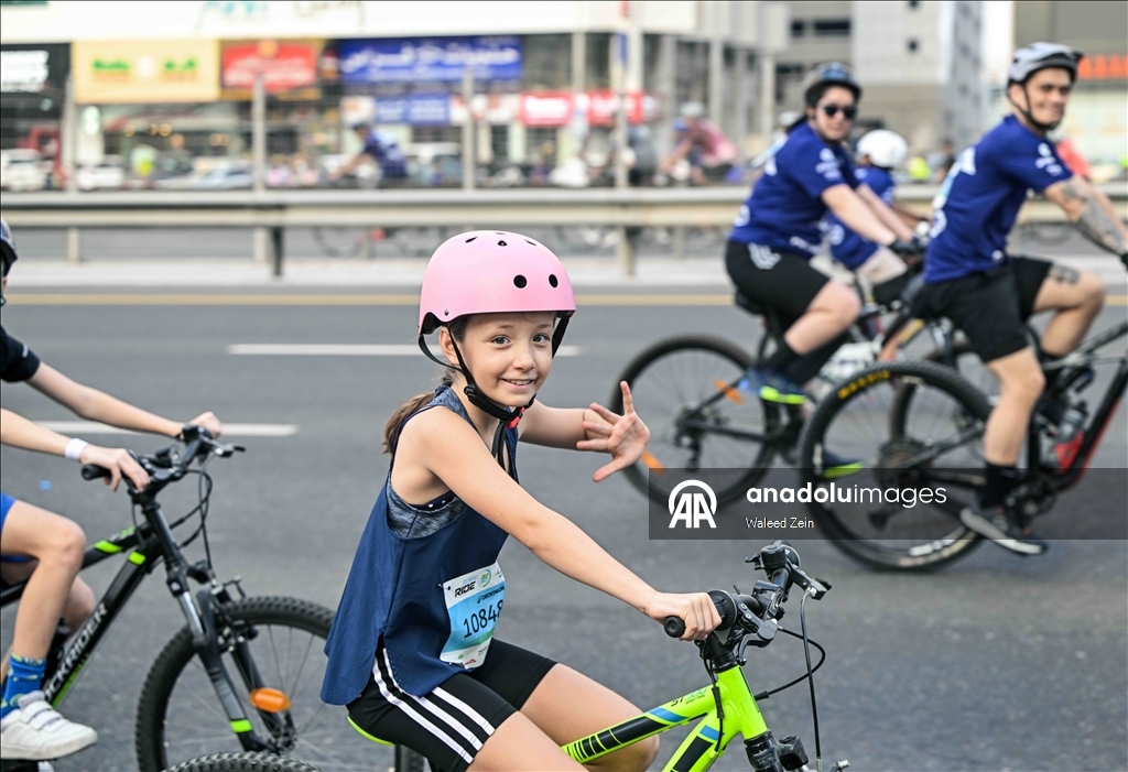 Тысячи любителей велоспорта собрались на мероприятии «Dubai Ride 2025» в Дубае