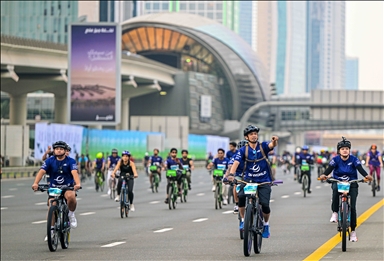 Тысячи любителей велоспорта собрались на мероприятии «Dubai Ride 2025» в Дубае