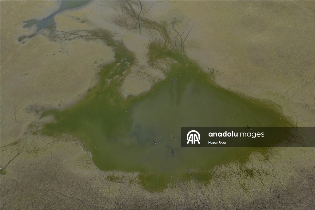 Belevi Gölü, yaşanan kuraklık nedeniyle alarm veriyor