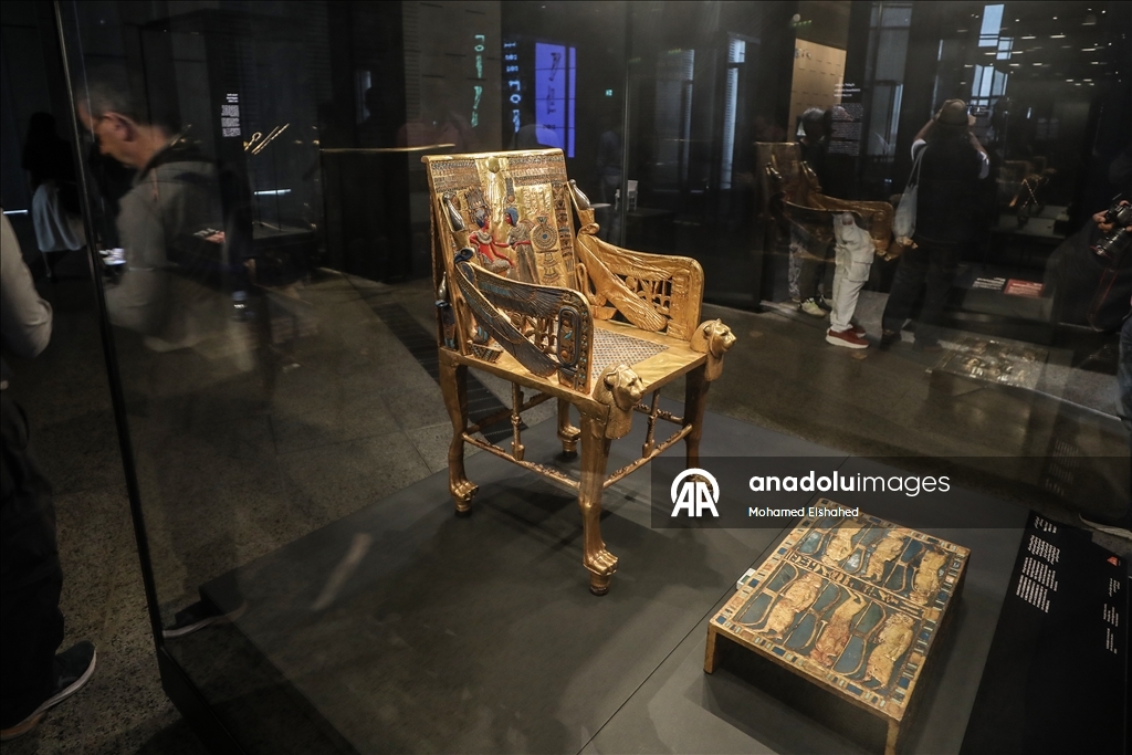 Antik Mısır'ın ünlü firavunlar dönemine ait eserlerin bulunduğu Büyük Mısır Müzesi