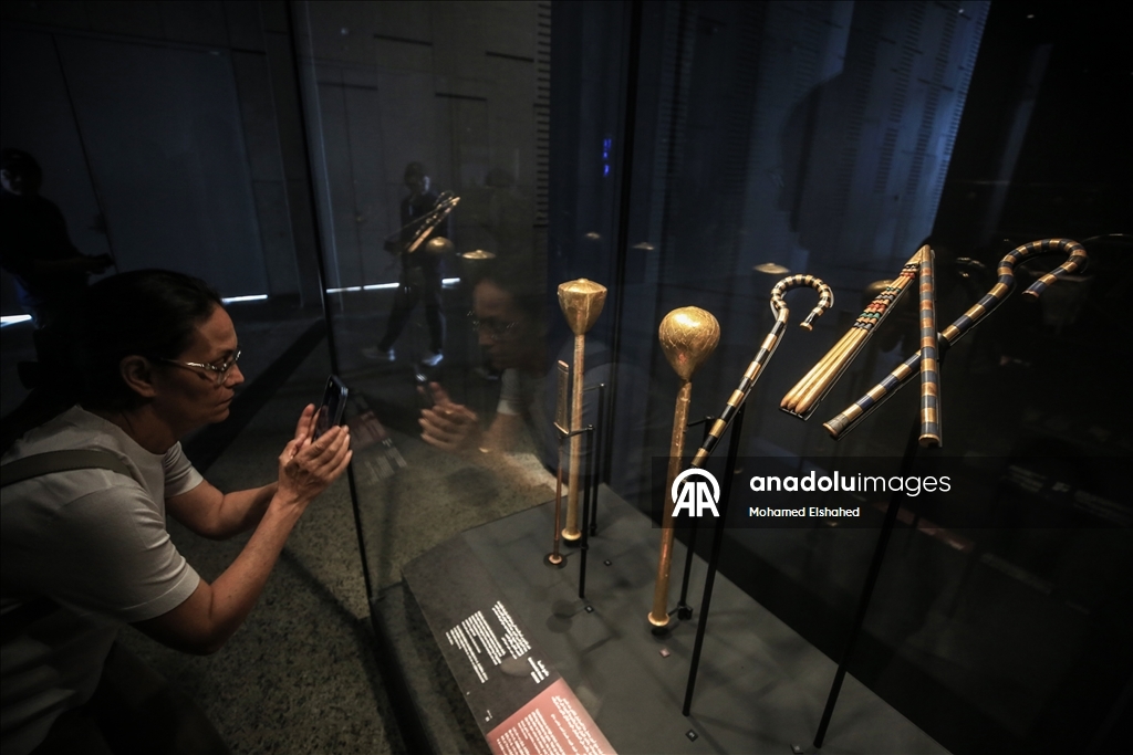 Antik Mısır'ın ünlü firavunlar dönemine ait eserlerin bulunduğu Büyük Mısır Müzesi