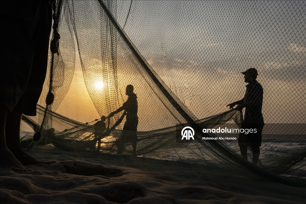 Nuseyrat Mülteci Kampı’nda Filistinli balıkçılar